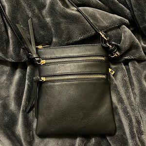 Black cross body purse